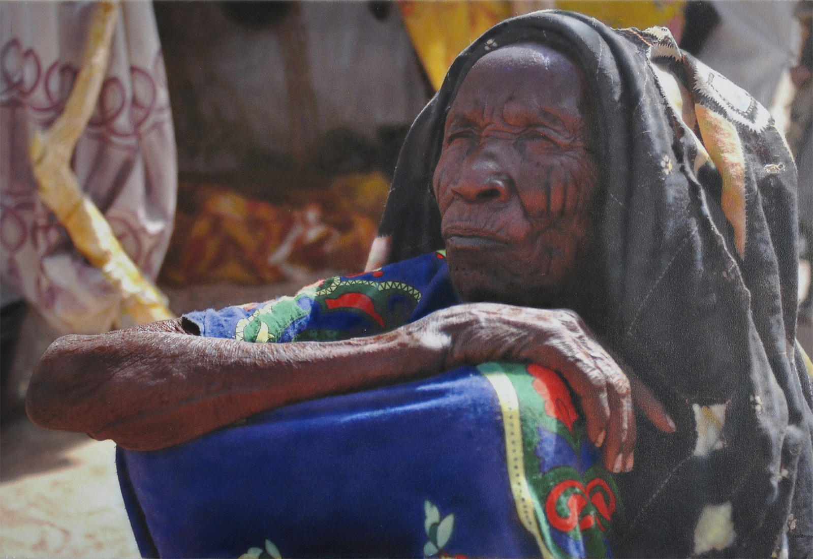 Hyperreal painting Tombstone Hand by Denis Peterson