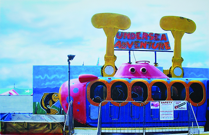 Hyperrealism painting Yellow Submarine by Denis Peterson